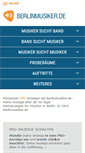 Mobile Screenshot of berlinmusiker.de